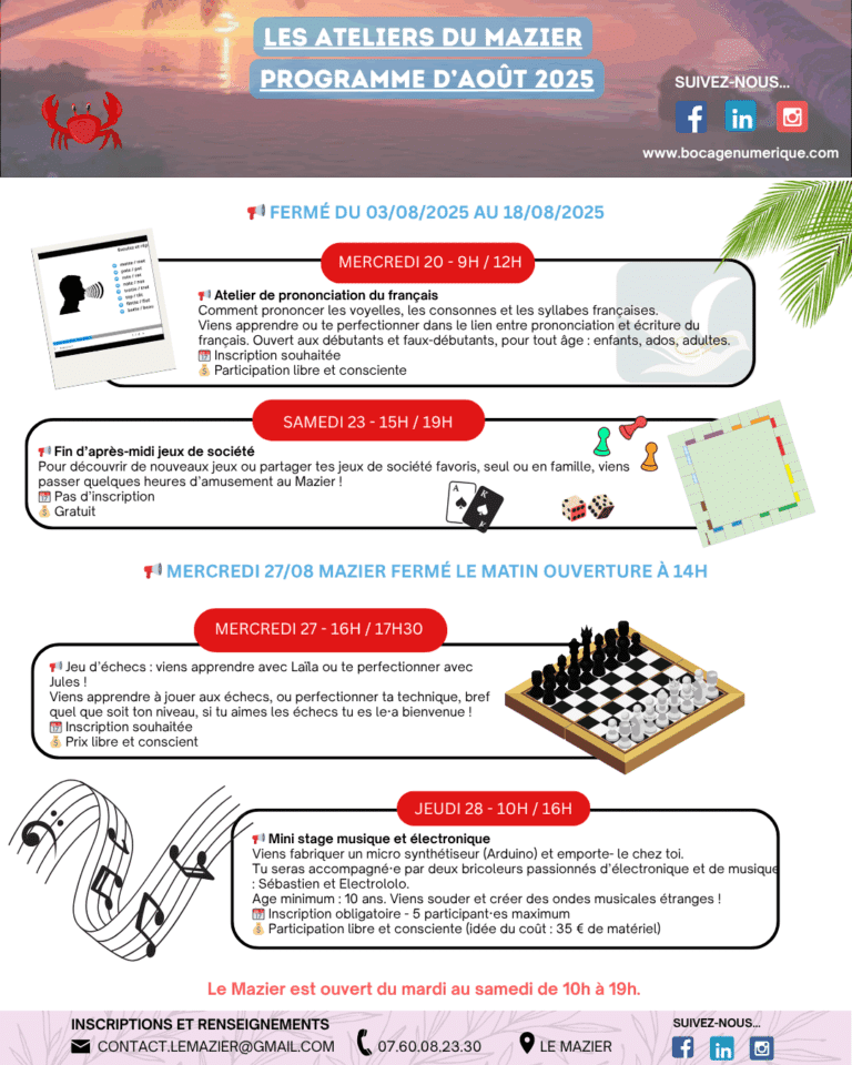 Programme Aout 45 insta facebook print