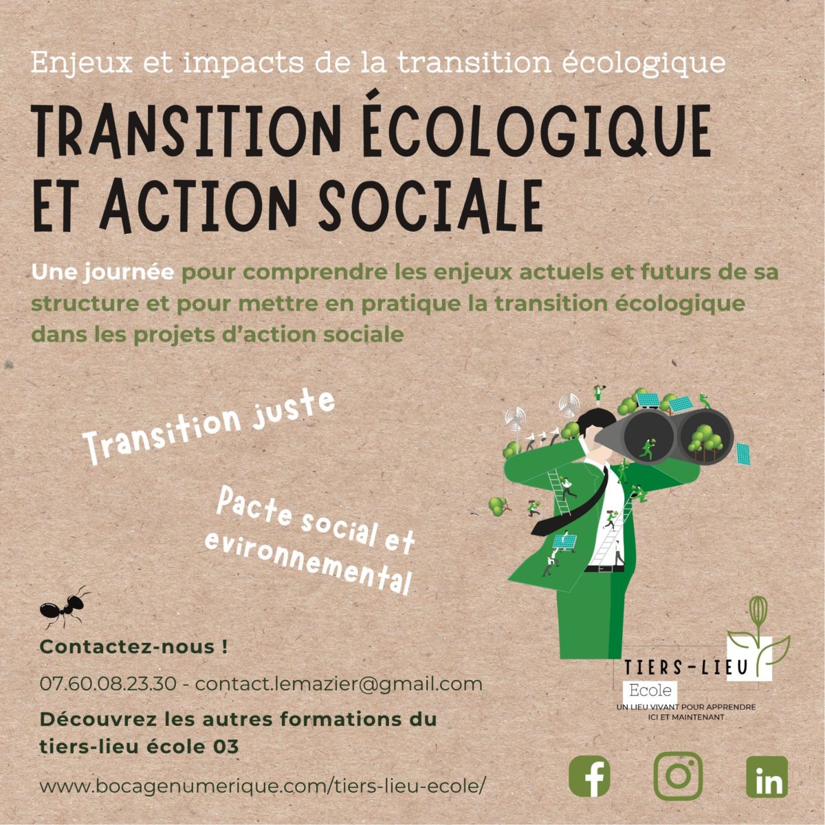Formation « Mettre en oeuvre une transition écologique et juste dans l’action sociale »